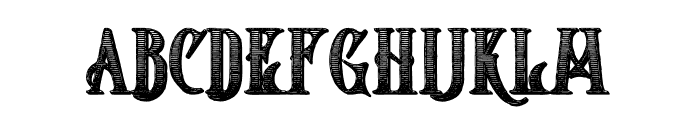 Starship Shadow Inline Grunge Font LOWERCASE