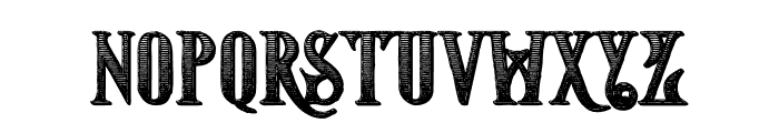 Starship Shadow Inline Grunge Font LOWERCASE