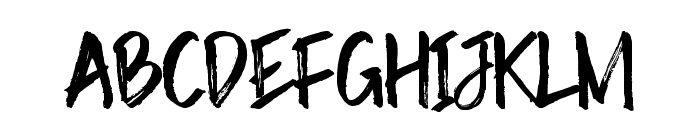 Strong Brush Font LOWERCASE
