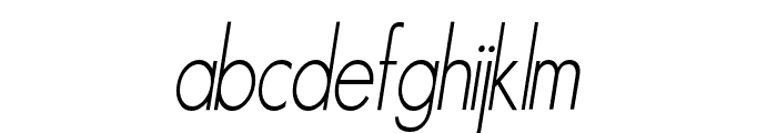 Stynx Light Italic Font LOWERCASE