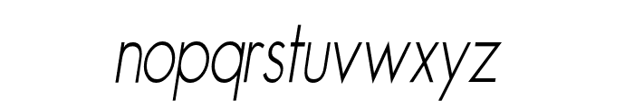 Stynx Light Italic Font LOWERCASE