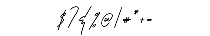 Susanti signature alternate Font OTHER CHARS