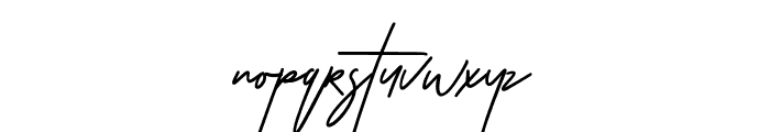 Susanti signature alternate Font LOWERCASE