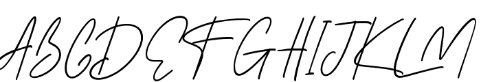 Susanti signature Font UPPERCASE