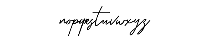 Susanti signature Font LOWERCASE