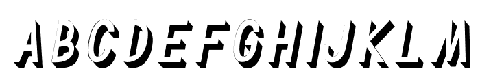 TF Continental 3D No.2 Italic Font LOWERCASE
