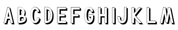 TF Continental Outline Shadow Font UPPERCASE