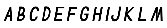 TF Continental Regular Italic Font UPPERCASE