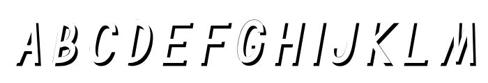 TF Continental Shadow Italic Font LOWERCASE