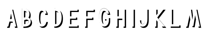 TF Continental Shadow Shadow Font LOWERCASE