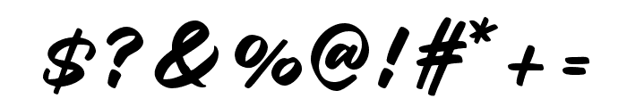 Taliga Script Regular Font OTHER CHARS