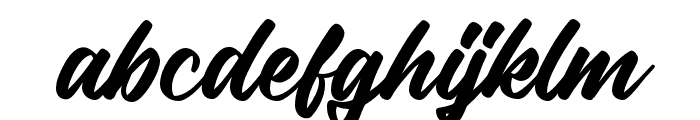 Taliga Script Regular Font LOWERCASE