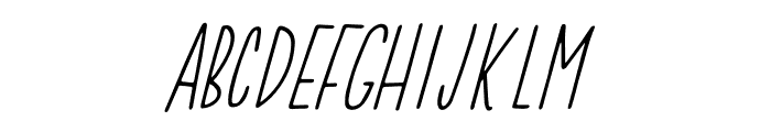 Tall Boy Italic Font LOWERCASE