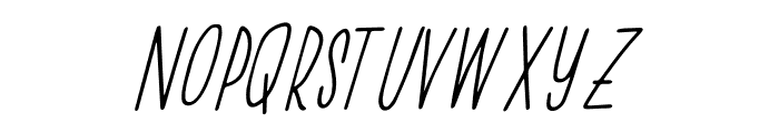 Tall Boy Italic Font LOWERCASE