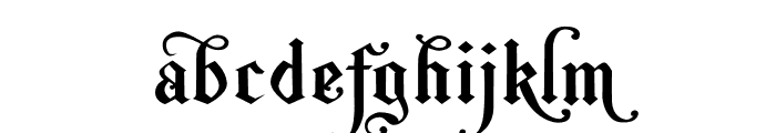 The Bjorke Alter Font LOWERCASE