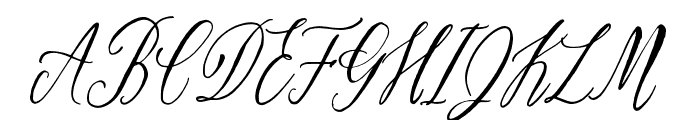 The Bloomington Script Font UPPERCASE