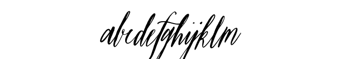 The Bloomington Script Font LOWERCASE