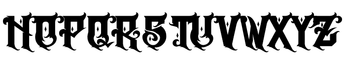 The Empire wars ornament basic solid Font UPPERCASE
