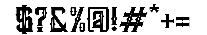 The Empire wars ornament Font OTHER CHARS