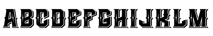 The Empire wars shadow Font UPPERCASE