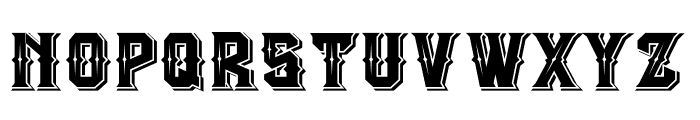 The Empire wars shadow Font UPPERCASE