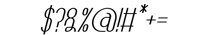 TheAthletica-BoldItalic Font OTHER CHARS