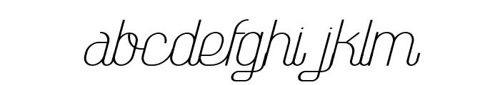 TheAthletica-MediumItalic Font LOWERCASE