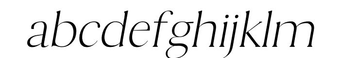 Thomas Mag Light Italic Font LOWERCASE