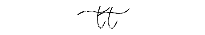 Thoughts Ligatures Regular Font LOWERCASE