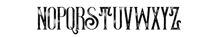 Thunder Grunge Font LOWERCASE