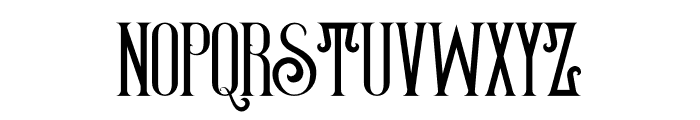 Thunder Regular Font LOWERCASE