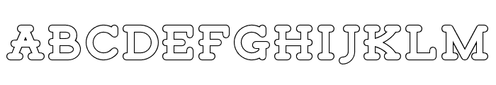Tigreal-Outline Font LOWERCASE