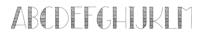 Toraja Font UPPERCASE