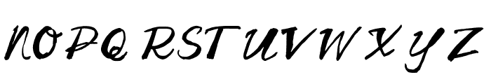 Toscana Script Font UPPERCASE