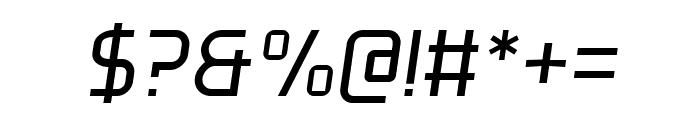 Toska Light Italic Font OTHER CHARS