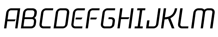 ToskaLight-Italic Font LOWERCASE