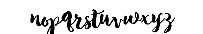 Tropical Brush Script Font LOWERCASE