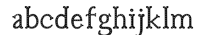 Troupe Dots Font LOWERCASE