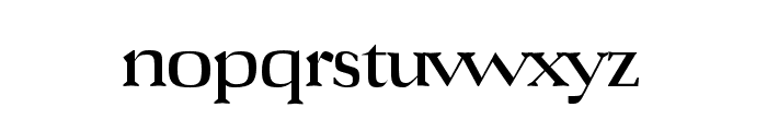 Turin-Serif regular Font LOWERCASE