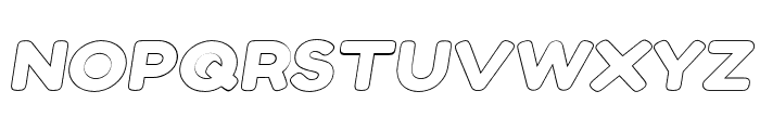 Twig Outline Italic Font UPPERCASE