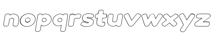 Twig Outline Italic Font LOWERCASE