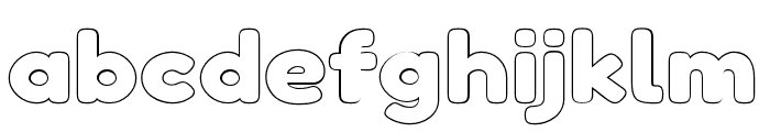 Twig Outline Font LOWERCASE