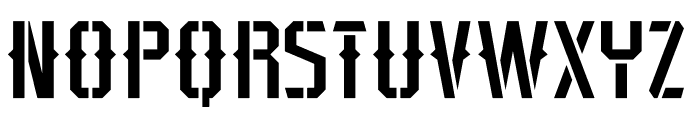Typehead Stencil Deco Font UPPERCASE