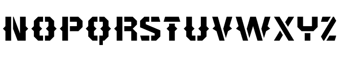 Typehead Stencil Deco Font LOWERCASE