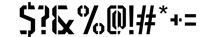Typehead  Stencil Font OTHER CHARS