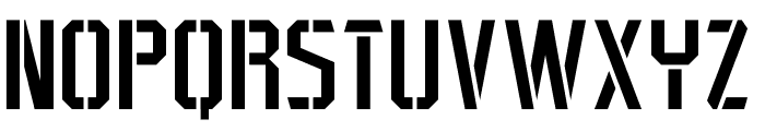 Typehead  Stencil Font UPPERCASE