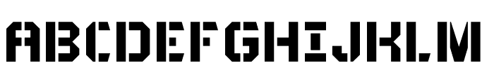 Typehead  Stencil Font LOWERCASE
