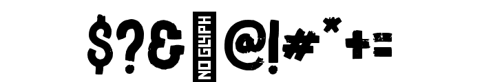 Typenations Grunge Regular Font OTHER CHARS