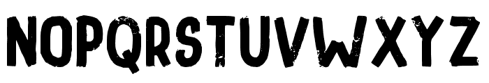 Typenations Grunge Regular Font UPPERCASE