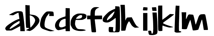 Untidy Style Font LOWERCASE